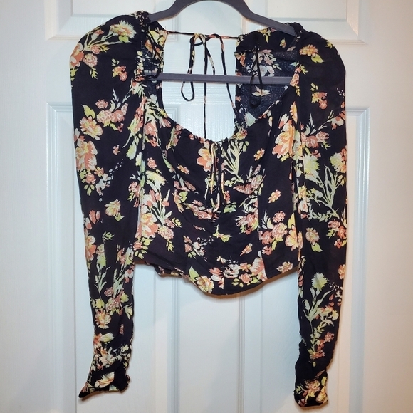 Free people Hillary Printed Top $98 retail NWT XS - Picture 3 of 9